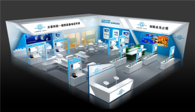 北京大豪科技机器设备展展台设计效果图方案