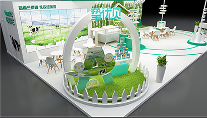 婴幼童展台设计搭建,纽瑞滋展台搭建案例