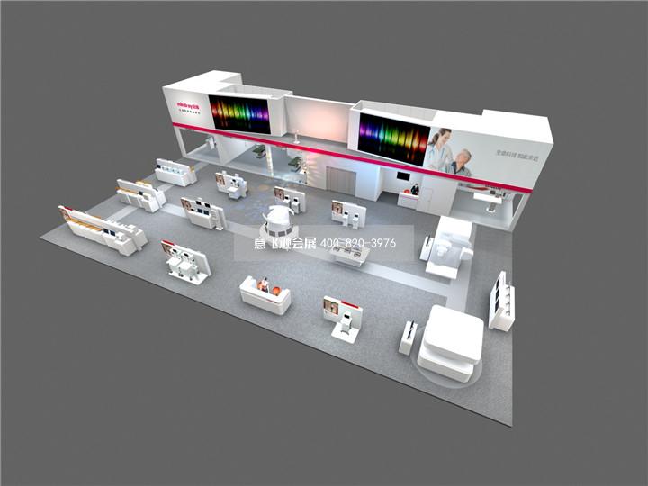 迈瑞生物科技医药器材展双层展台设计效果图