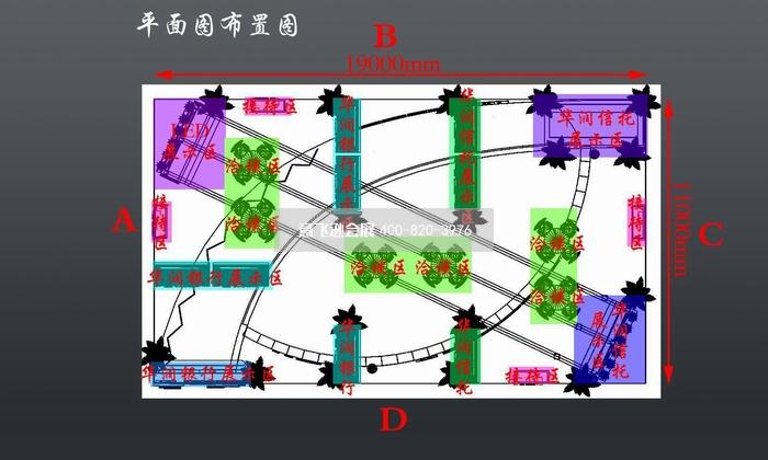 华润银行金融理财展台设计效果图