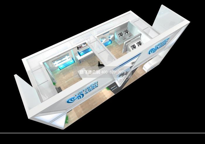 恒信瑞得音响设备小面积展台设计效果图