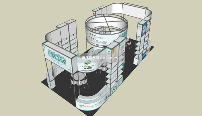 成都美博会铝型材环保展台设计效果图
