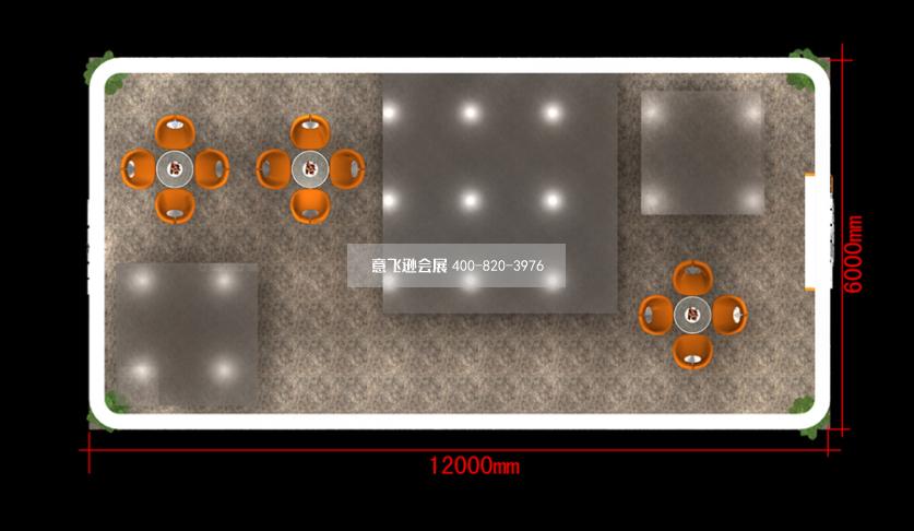 德瑞克精密仪器展台设计效果图