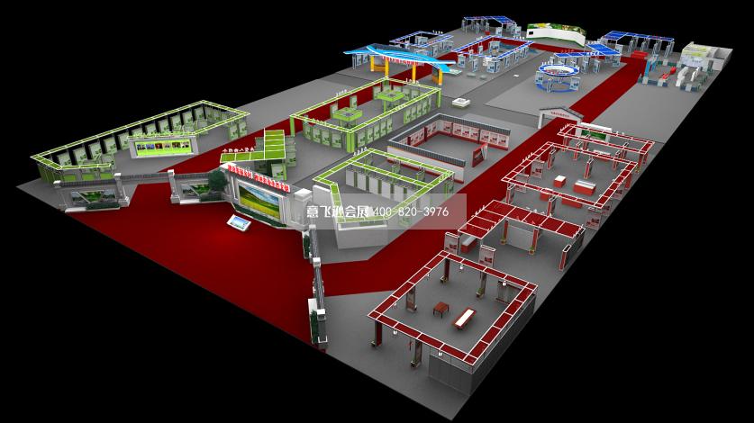 美丽乡村成果展大型展台设计效果图