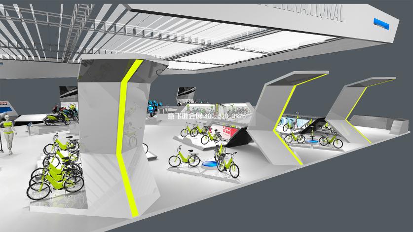 南京电动车展展台设计,新蕾电动车南京电动车展展台设计效果图