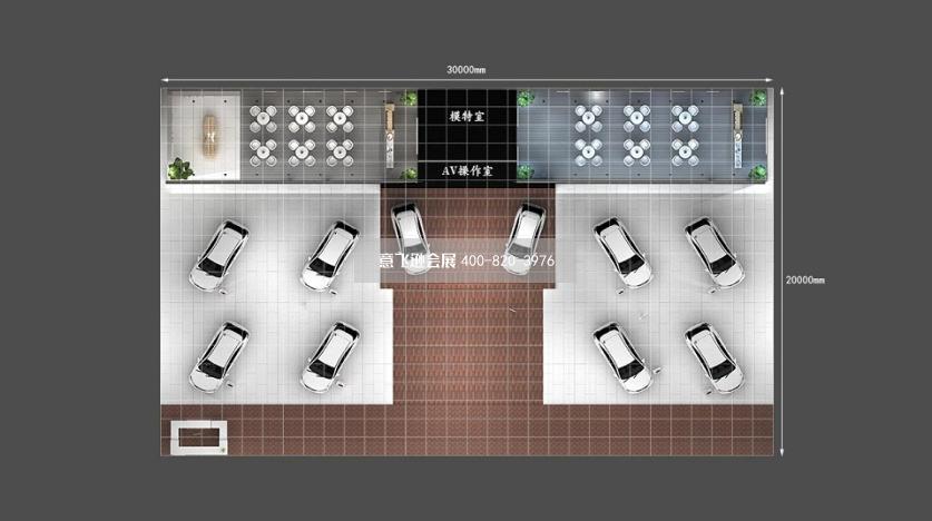 贵阳车展展台设计,长城哈佛汽车贵阳车展展台设计效果图