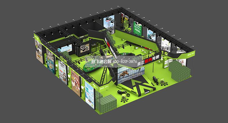 宠物展展会设计搭建,蛙牌展台设计搭建